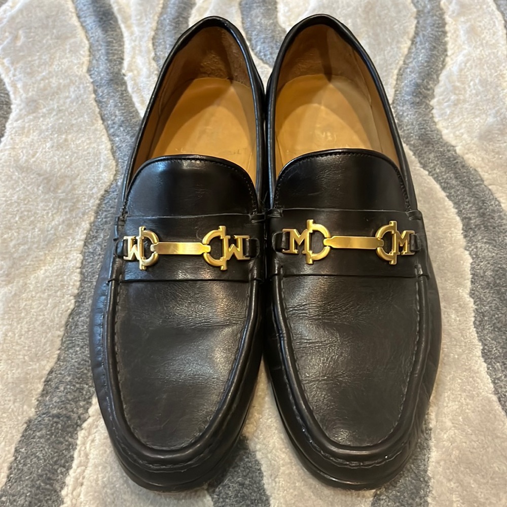 Bruno magli black men’s dress shoes, size 9
